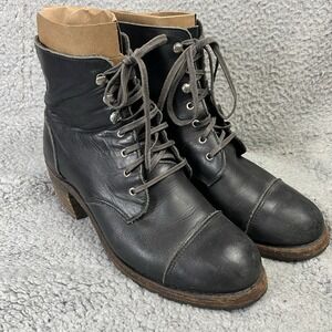 Red Wing Heritage 3400 Women's Iron Ranger Black Boundary‎ Leather Size 9 1/2 B